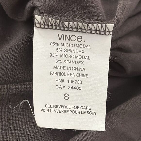 Vince Women’s Slate Long Sleeve Long Top - Picture 7 of 9